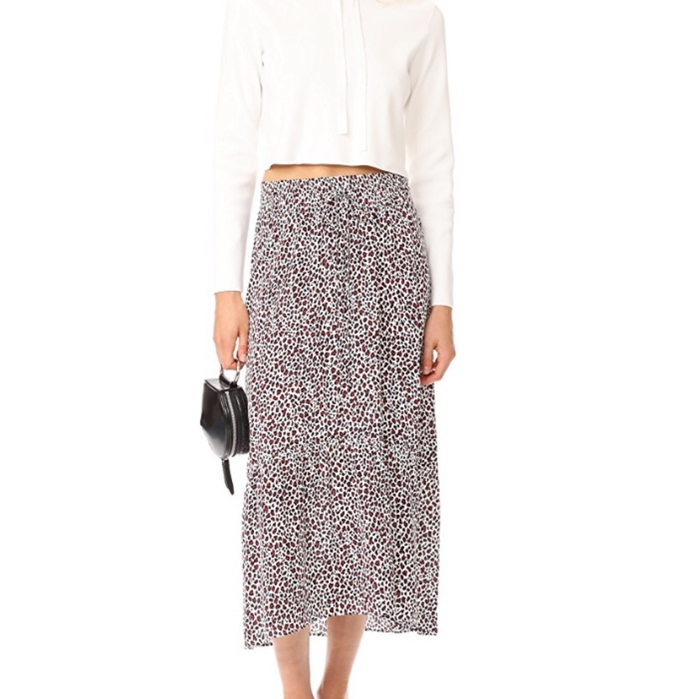 A.L.C. Holly Leopard Skirt Size 6
